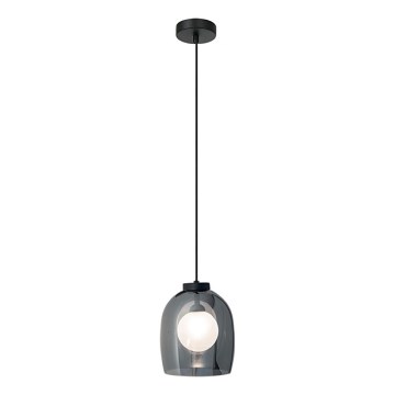 Zambelis 22051 - Pendelleuchte mit Kabel 1xG9/5W/230V Ø 18 cm schwarz