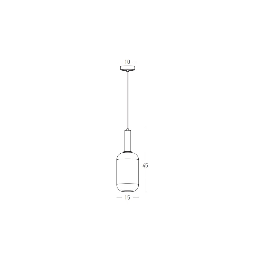 Zambelis 22070 - Hängeleuchte an Schnur 1xE27/40W/230V d 15 cm golden