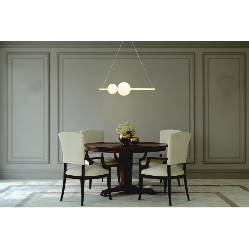 Zambelis 22108 - LED dimmbare Hängeleuchte an Kabel LED/11W/230V gold