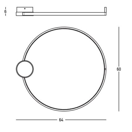 Zambelis 23096 - Dimmbare LED-Deckenleuchte LED/24W/230V 3000K d 60 cm golden