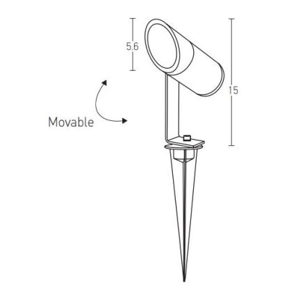 Zambelis E152 - LED-Außenleuchte LED/7W/230V IP65 anthrazit