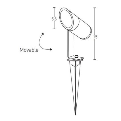 Zambelis E152 - LED-Außenleuchte LED/7W/230V IP65 anthrazit