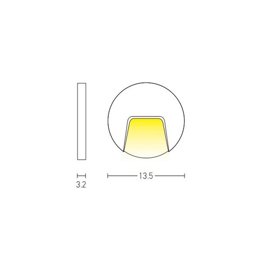Zambelis E183 - LED-Outdoor-Treppenbeleuchtung LED/3W/230V IP54 anthrazit