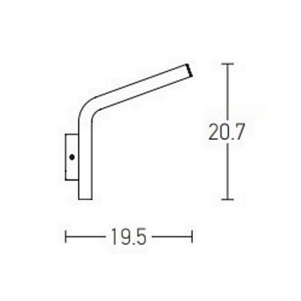 Zambelis E205 - LED-Wandleuchte für den Außenbereich LED/10W/230V IP54 anthrazit