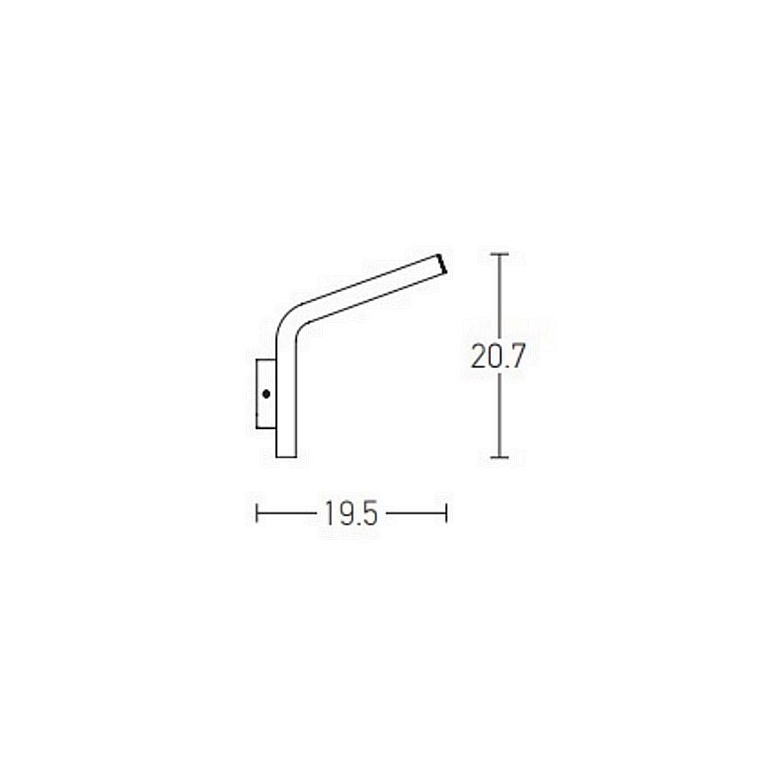 Zambelis E205 - LED-Wandleuchte für den Außenbereich LED/10W/230V IP54 anthrazit