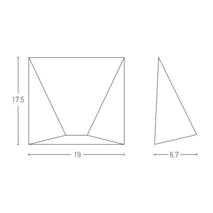 Zambelis E243 - LED-Wandleuchte für den Außenbereich LED/7W/230V IP44 anthrazit