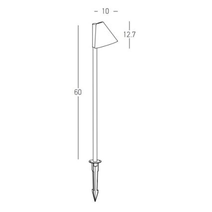 Zambelis E281 - Außenleuchte 1xGU10/20W/230V IP65 anthrazit