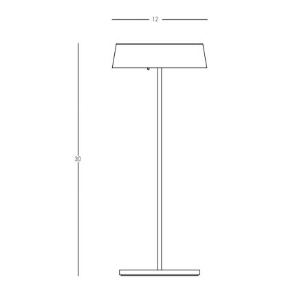 Zambelis E289 - Dimmbare LED-Außenleuchte LED/2,2W/5V IP54 schwarz