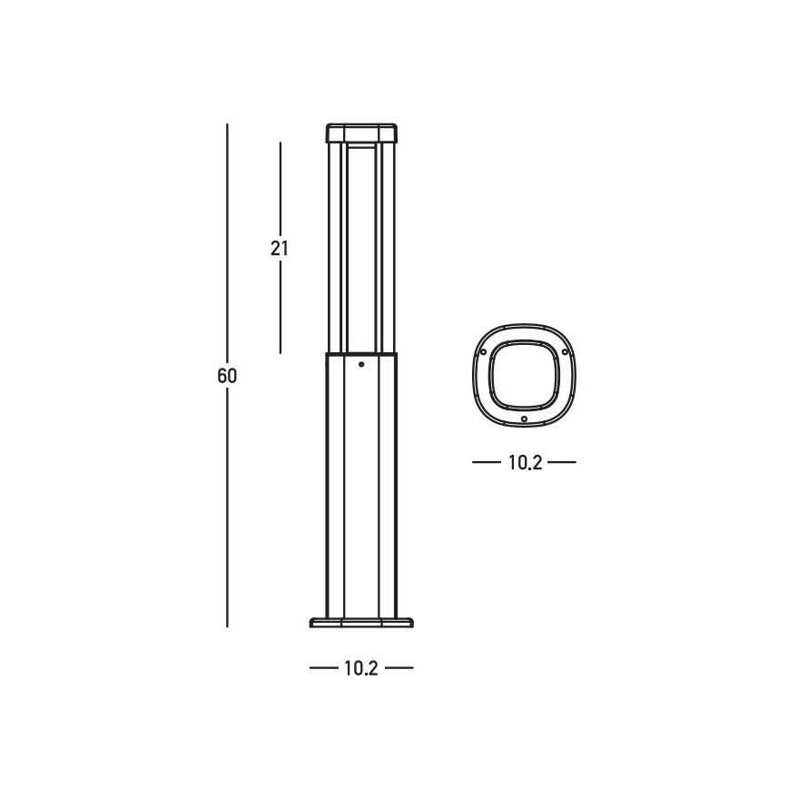 Zambelis E355 - LED-Außenleuchte LED/7W/230V 3000K IP54 anthrazit