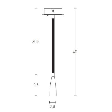 Zambelis H63 - Kleine LED-Wandlampe LED/3W/230V Messing