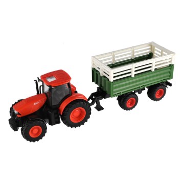 Zetor-Traktor mit Anhänger, 2xAA + Fernbedienung