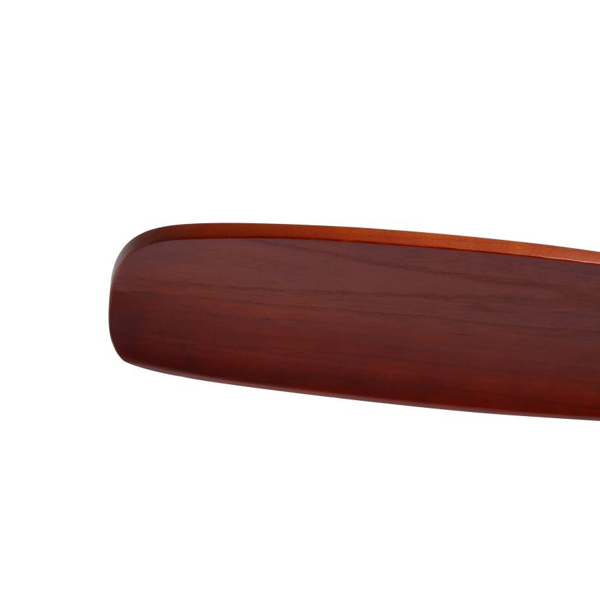 ZEVENTI - Deckenventilator CUENCA Wi-Fi Tuya schwarz/Eiche + Fernbedienung