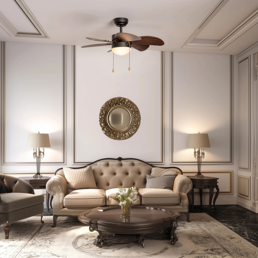 ZEVENTI - Deckenventilator FAMARA 1xE14/60W/230V