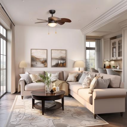 ZEVENTI - Deckenventilator FAMARA 1xE14/60W/230V