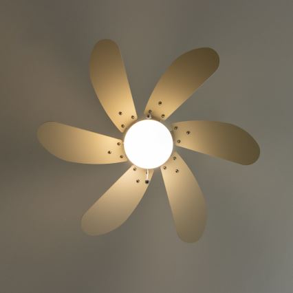 ZEVENTI - Deckenventilator FAMARA 1xE14/60W/230V weiß