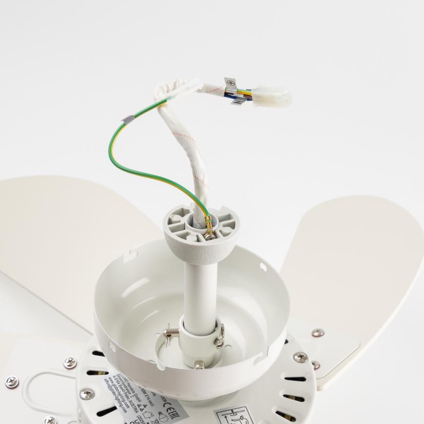 ZEVENTI - Deckenventilator FAMARA 1xE14/60W/230V weiß