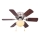 ZEVENTI - Deckenventilator GALDANA 1xE27/60W/230V braun/beige