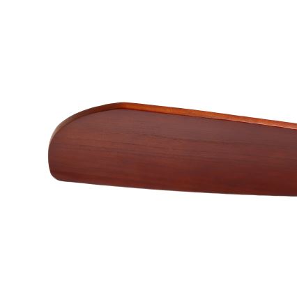 ZEVENTI - Deckenventilator LIONI Wi-Fi Tuya schwarz/Eiche + Fernbedienung