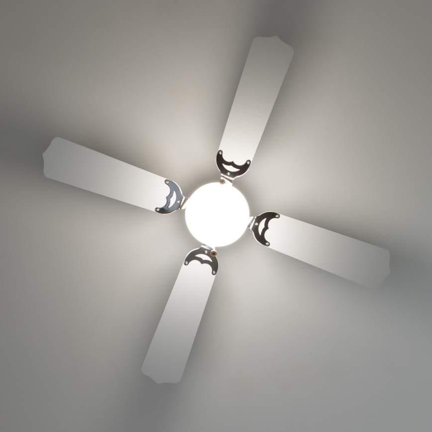 ZEVENTI - Deckenventilator NAVAGIO 1xE27/60W/230V schwarz/weiß