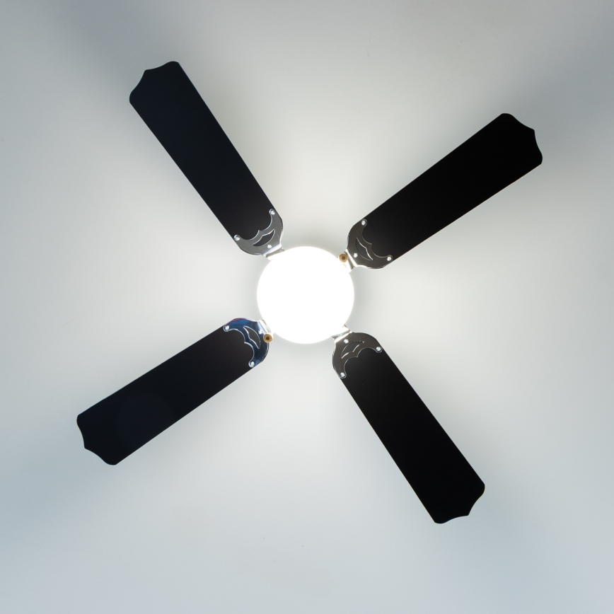 ZEVENTI - Deckenventilator NAVAGIO 1xE27/60W/230V schwarz/weiß