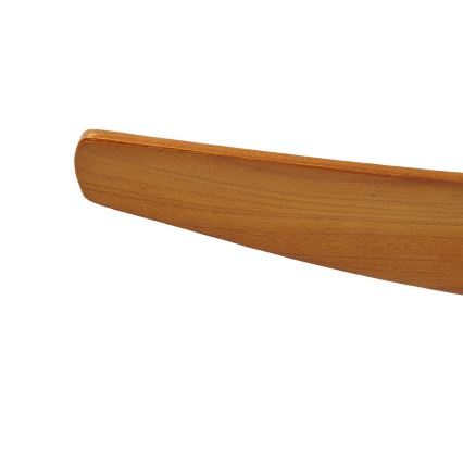 ZEVENTI - Deckenventilator SPELLO Wi-Fi Tuya schwarz/Eiche + Fernbedienung