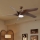 ZEVENTI - Dimmbarer LED-Deckenventilator LUCCA LED/18W/230V 3000-6000K Wi-Fi Tuya braun + Fernbedienung