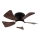 ZEVENTI - Dimmbarer LED-Deckenventilator MUNDAKA LED/10W/230V 3000-6500K braun + Fernbedienung
