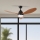 ZEVENTI - Dimmbarer LED-Deckenventilator MURO LED/18W/230V 3000-6000K Wi-Fi Tuya schwarz + Fernbedienung