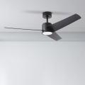 ZEVENTI - Dimmbarer LED-Deckenventilator ORVIETO LED/18W/230V 3000-6000K Wi-Fi Tuya schwarz + Fernbedienung