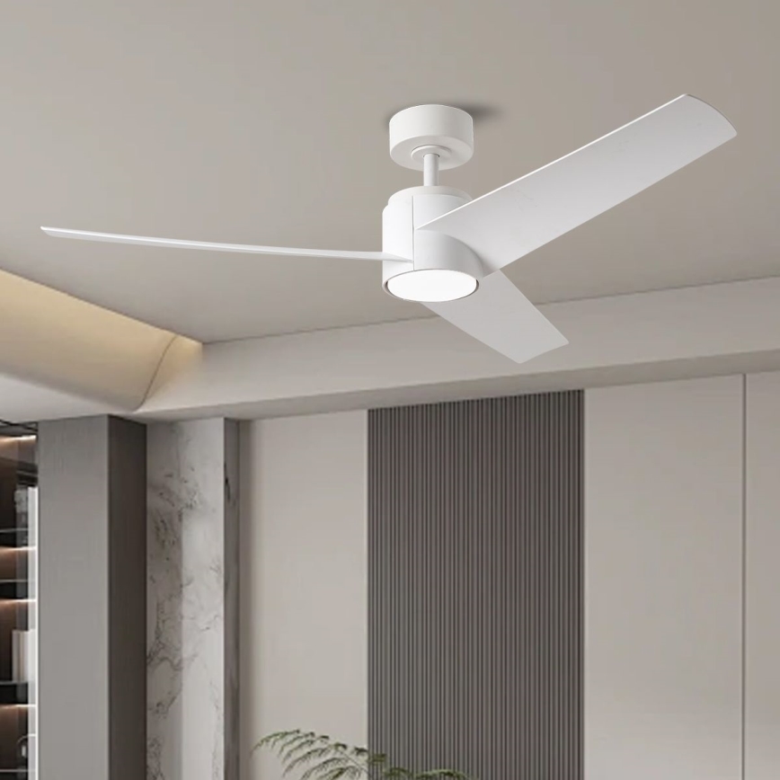 ZEVENTI - Dimmbarer LED-Deckenventilator ORVIETO LED/18W/230V 3000-6000K Wi-Fi Tuya weiß + Fernbedienung