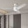 ZEVENTI - Dimmbarer LED-Deckenventilator ORVIETO LED/18W/230V 3000-6000K Wi-Fi Tuya weiß + Fernbedienung