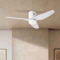 ZEVENTI - Dimmbarer LED-Deckenventilator PADUA LED/18W/230V 3000-6000K Wi-Fi Tuya weiß + Fernbedienung