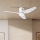 ZEVENTI - Dimmbarer LED-Deckenventilator PADUA LED/18W/230V 3000-6000K Wi-Fi Tuya weiß + Fernbedienung