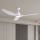 ZEVENTI - Dimmbarer LED-Deckenventilator URBINO LED/20W/230V 3000-6000K Wi-Fi Tuya weiß + Fernbedienung
