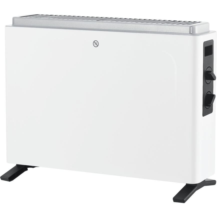 ZEVENTI - Elektrischer Direktheizer/Konvektor 800/1200/2000 W/230 V weiß