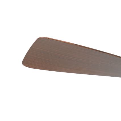 ZEVENTI - dimmbarer LED-Deckenventilator AERYS LED/24W/230V 3000/4000/6000K Wi‑Fi Tuya schwarz/nussbaum + Fernbedienung