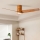 ZEVENTI - LED-Deckenventilator BARROSA LED/18W/230V 3000/4000/6000K Wi-Fi Tuya braun + Fernbedienung