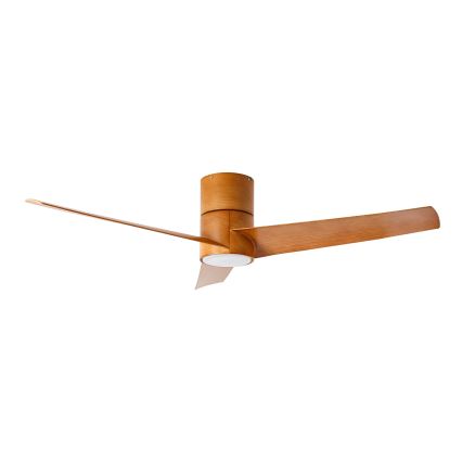 ZEVENTI - LED-Deckenventilator BARROSA LED/18W/230V 3000/4000/6000K Wi-Fi Tuya braun + Fernbedienung