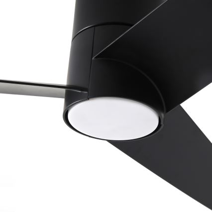 ZEVENTI - LED-Deckenventilator BARROSA LED/18W/230V 3000/4000/6000K Wi-Fi Tuya schwarz + Fernbedienung