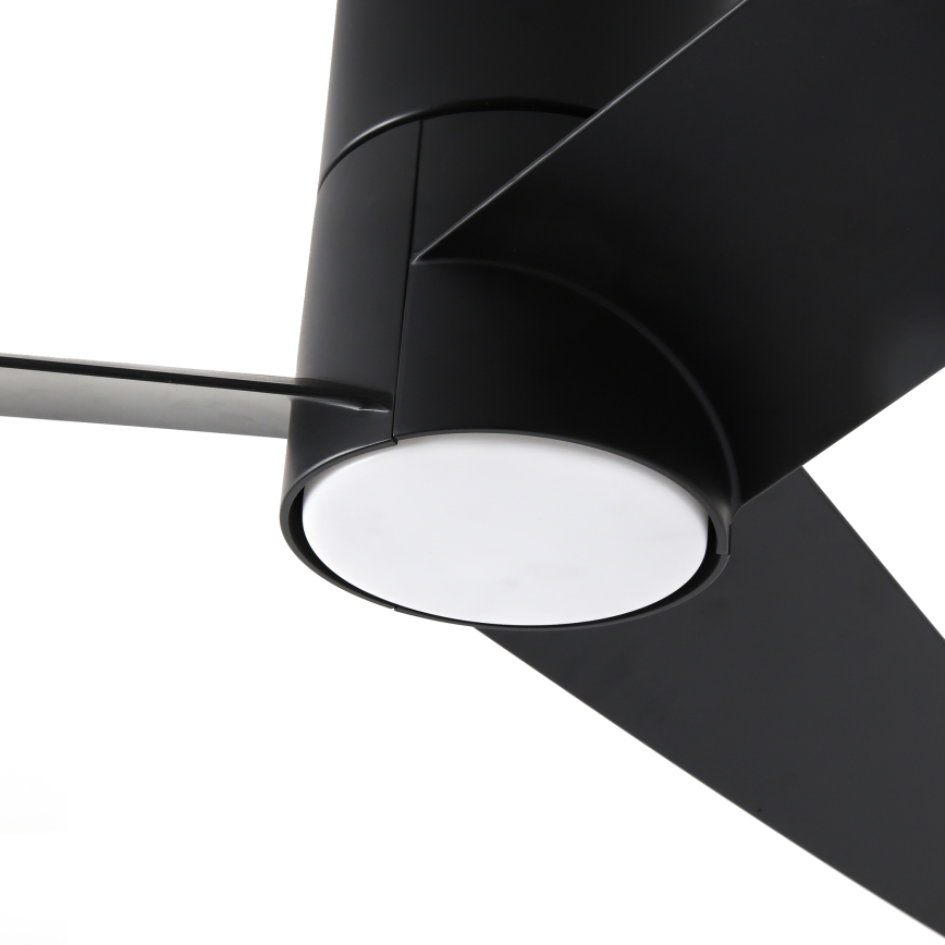 ZEVENTI - LED-Deckenventilator BARROSA LED/18W/230V 3000/4000/6000K Wi-Fi Tuya schwarz + Fernbedienung