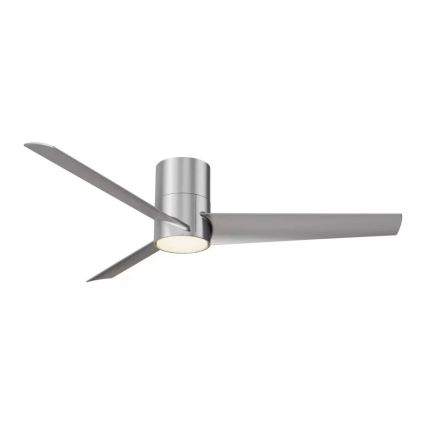 ZEVENTI - LED-Deckenventilator BARROSA LED/18W/230V 3000/4000/6000K Wi-Fi Tuya mattchrom + Fernbedienung