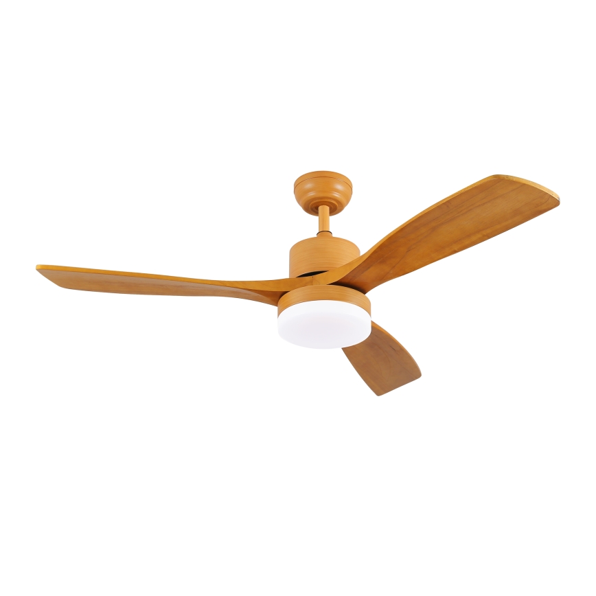 ZEVENTI - Dimmbarer LED-Deckenventilator MARE LED/24W/230V 3000-6000K Wi-Fi Tuya Eiche + Fernbedienung