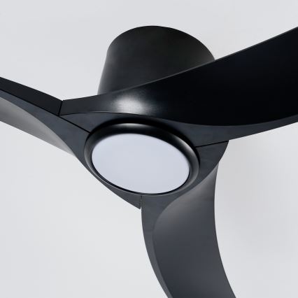 ZEVENTI - LED-dimmbarer Deckenventilator ORBITO LED/24W/230V 3000/4000/6000K Wi-Fi Tuya schwarz + Fernbedienung