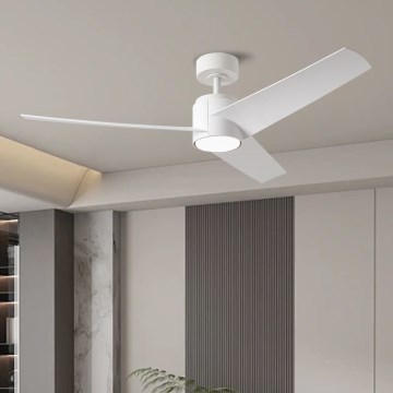 ZEVENTI - LED-Deckenventilator ORVIETO LED/18W/230V 3000/4000/6000K Wi-Fi Tuya weiß + Fernbedienung