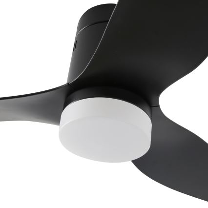ZEVENTI - Dimmbarer LED-Deckenventilator PADUA LED/18W/230V 3000-6000K Wi-Fi Tuya schwarz + Fernbedienung