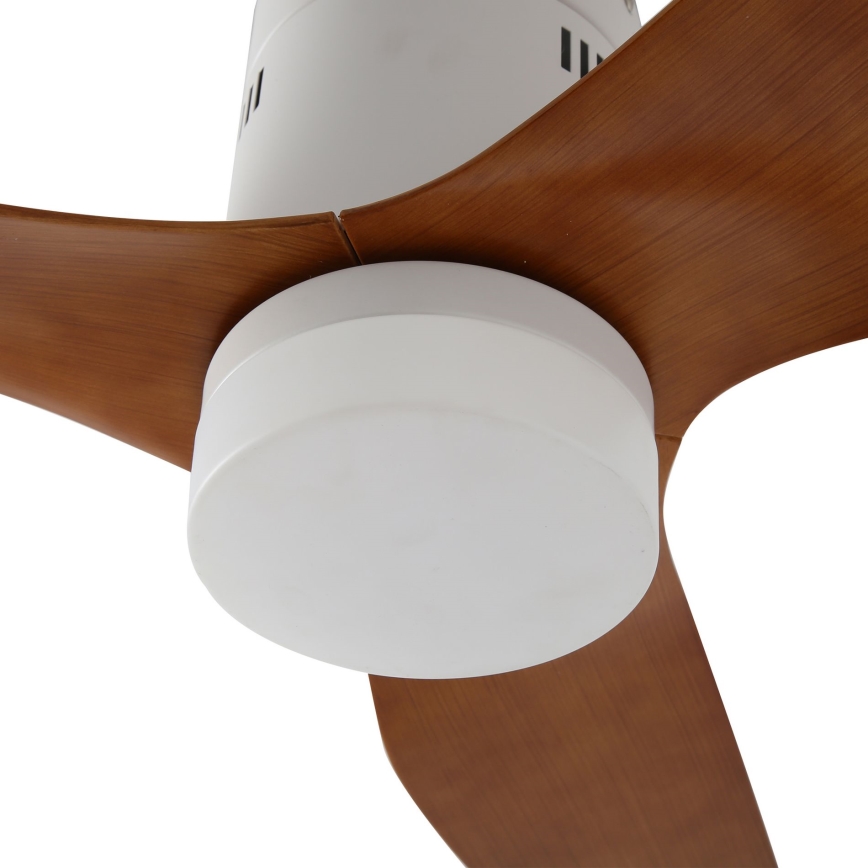 ZEVENTI - LED-Deckenventilator PADUA LED/18W/230V 3000/4000/6000K Wi-Fi Tuya weiß/braun + Fernbedienung