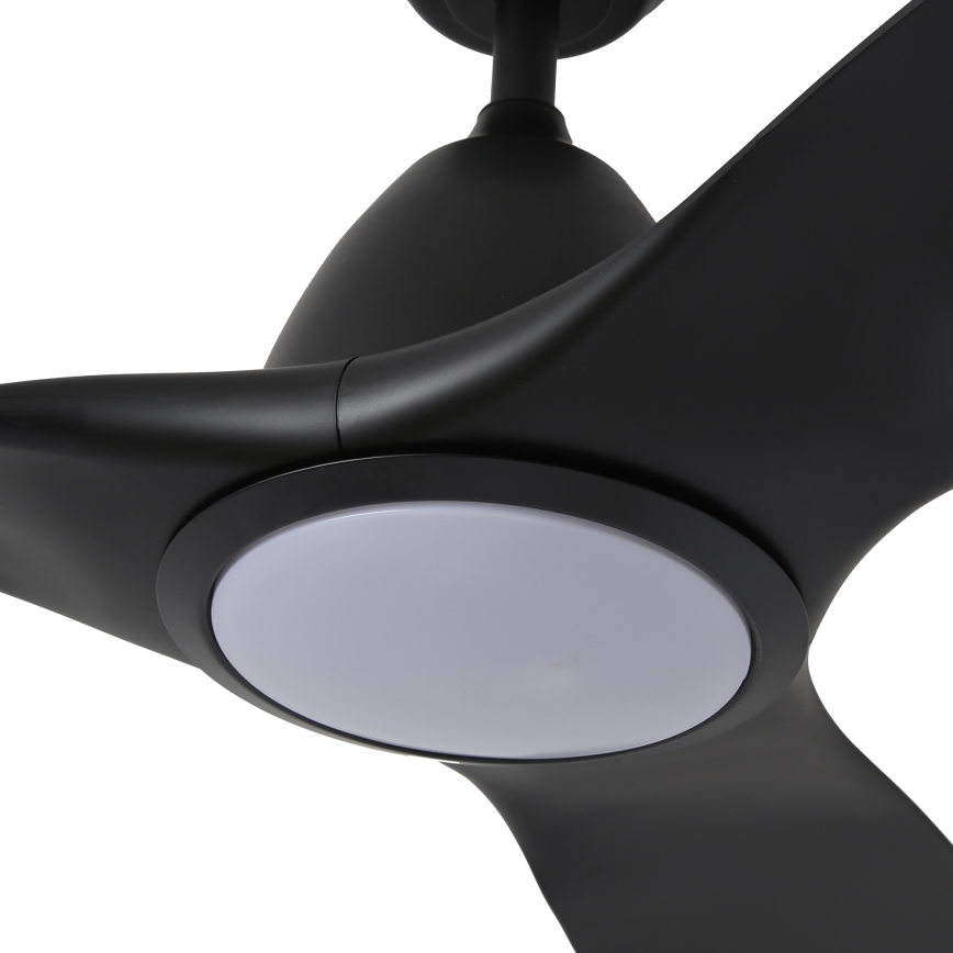 ZEVENTI - Dimmbarer LED-Deckenventilator URBINO LED/20W/230V 3000-6000K Wi-Fi Tuya schwarz + Fernbedienung