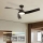 ZEVENTI - LED-dimmbarer Deckenventilator AERYS LED/24W/230V 3000/4000/6000K Wi-Fi Tuya schwarz + Fernbedienung