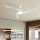 ZEVENTI - LED-dimmbarer Deckenventilator AERYS LED/24W/230V 3000/4000/6000K Wi-Fi Tuya weiß + Fernbedienung