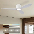 ZEVENTI - LED-dimmbarer Deckenventilator VENTORA LED/24W/230V 3000/4000/6000K Wi-Fi Tuya weiß + Fernbedienung